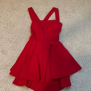 Red Mini Dress - Size M